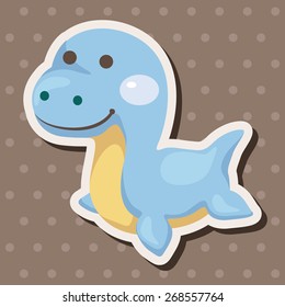 dinosaur cartoon theme elements