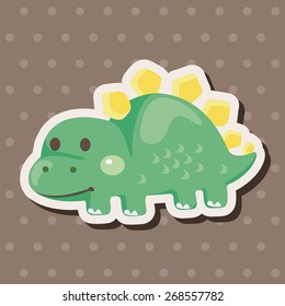 dinosaur cartoon theme elements