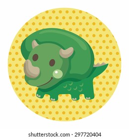 dinosaur cartoon theme elements