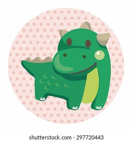 dinosaur cartoon theme elements