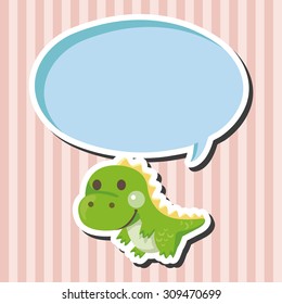dinosaur cartoon theme elements