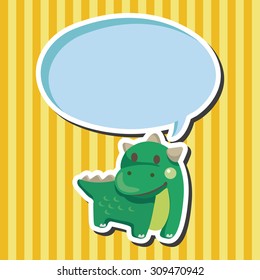 dinosaur cartoon theme elements