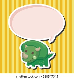 dinosaur cartoon theme elements