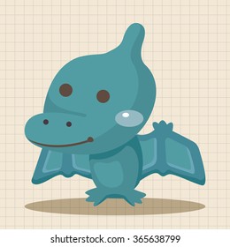 dinosaur cartoon theme elements