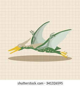 dinosaur cartoon theme elements vector, eps