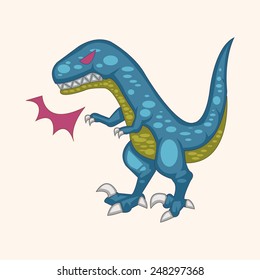 dinosaur cartoon theme elements vector,eps
