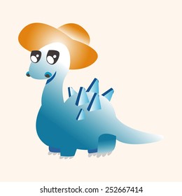 dinosaur cartoon theme elements vector,eps