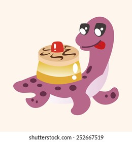 dinosaur cartoon theme elements vector,eps