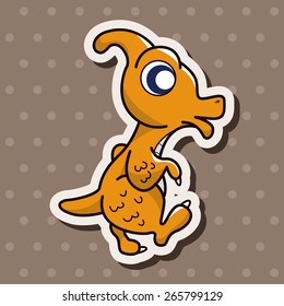 dinosaur cartoon theme elements vector,eps