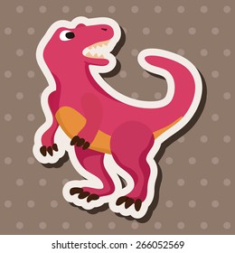dinosaur cartoon theme elements vector,eps