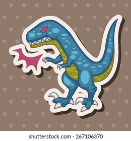 dinosaur cartoon theme elements vector,eps