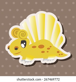 dinosaur cartoon theme elements vector,eps