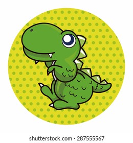 dinosaur cartoon theme elements vector,eps