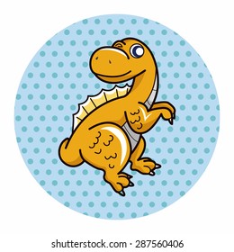 dinosaur cartoon theme elements vector,eps