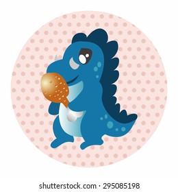 dinosaur cartoon theme elements vector,eps