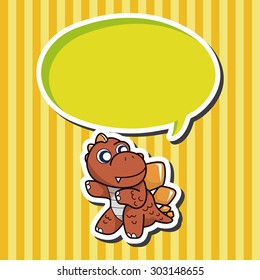 dinosaur cartoon theme elements vector,eps