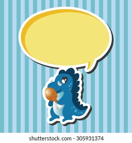 dinosaur cartoon theme elements vector,eps