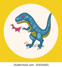 dinosaur cartoon theme elements vector,eps