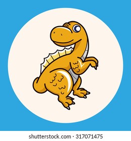dinosaur cartoon theme elements vector,eps