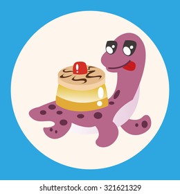 dinosaur cartoon theme elements vector,eps