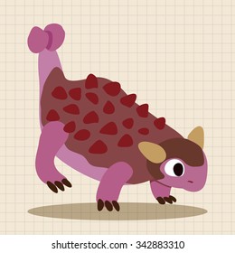 dinosaur cartoon theme elements vector,eps