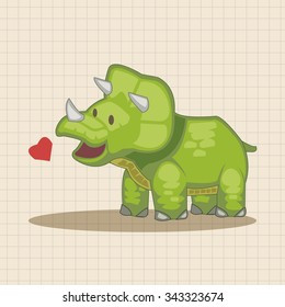 dinosaur cartoon theme elements vector,eps