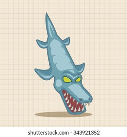 dinosaur cartoon theme elements vector,eps