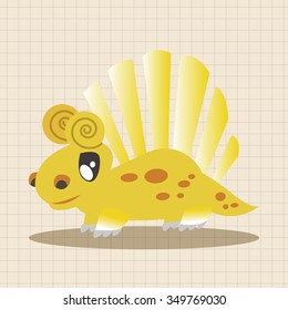dinosaur cartoon theme elements vector,eps