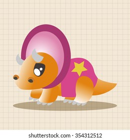 dinosaur cartoon theme elements vector,eps