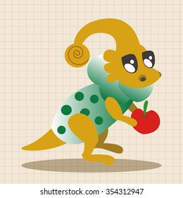 dinosaur cartoon theme elements vector,eps