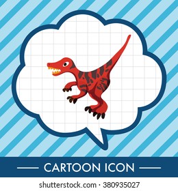 dinosaur cartoon theme elements vector,eps