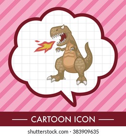 dinosaur cartoon theme elements vector,eps