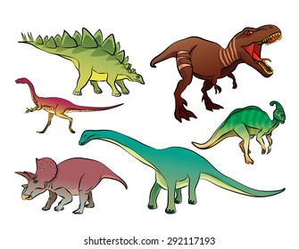 dinosaur cartoon vector