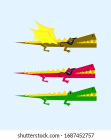 dinosaur character for cartoon illustration or kids t-shirt