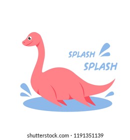 Dinosaur character and pose vector illustration