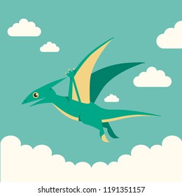 Dinosaur character and pose vector illustration