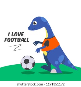 Dinosaur character and pose vector illustration