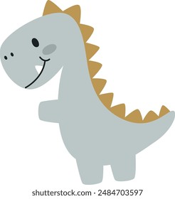 Dinosaur Childish Animal Vector Illustration