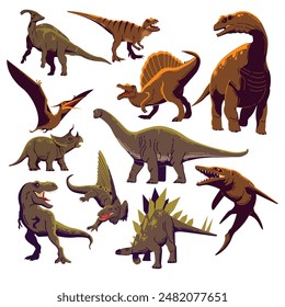 Dinosaur clip art vector design 