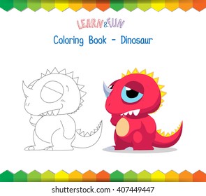 dinosaur coloring book educational game