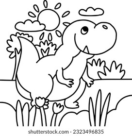 Dinosaur Coloring Book, Coloring Pages