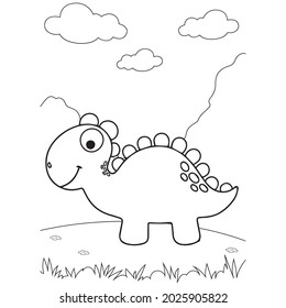 Dinosaur Coloring Book Pages for Kids