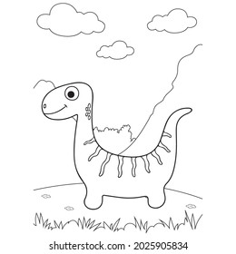Dinosaur Coloring Book Pages for Kids
