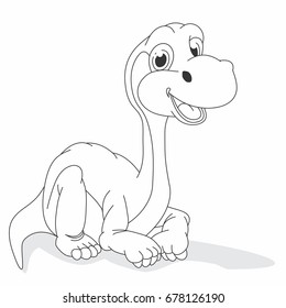 Dinosaur, coloring, coloring for children, kind dinosaur, funny, boy, design, sketch, drawing, character, cartoon