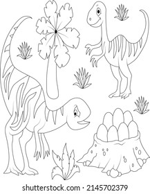 dinosaur coloring page dinosaur coloring book page  line art for kids 