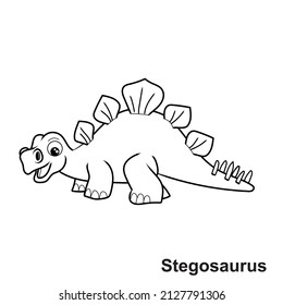 Dinosaur coloring page for kid.