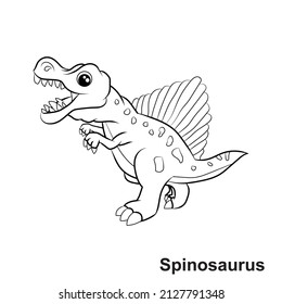 Dinosaur coloring page for kid.