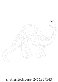 dinosaur coloring page for kid