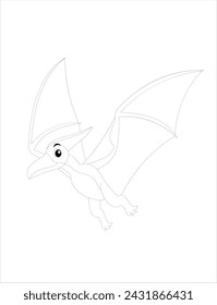 dinosaur coloring page for kid