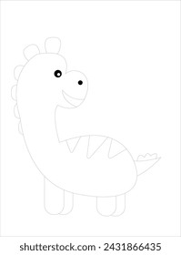 dinosaur coloring page for kid